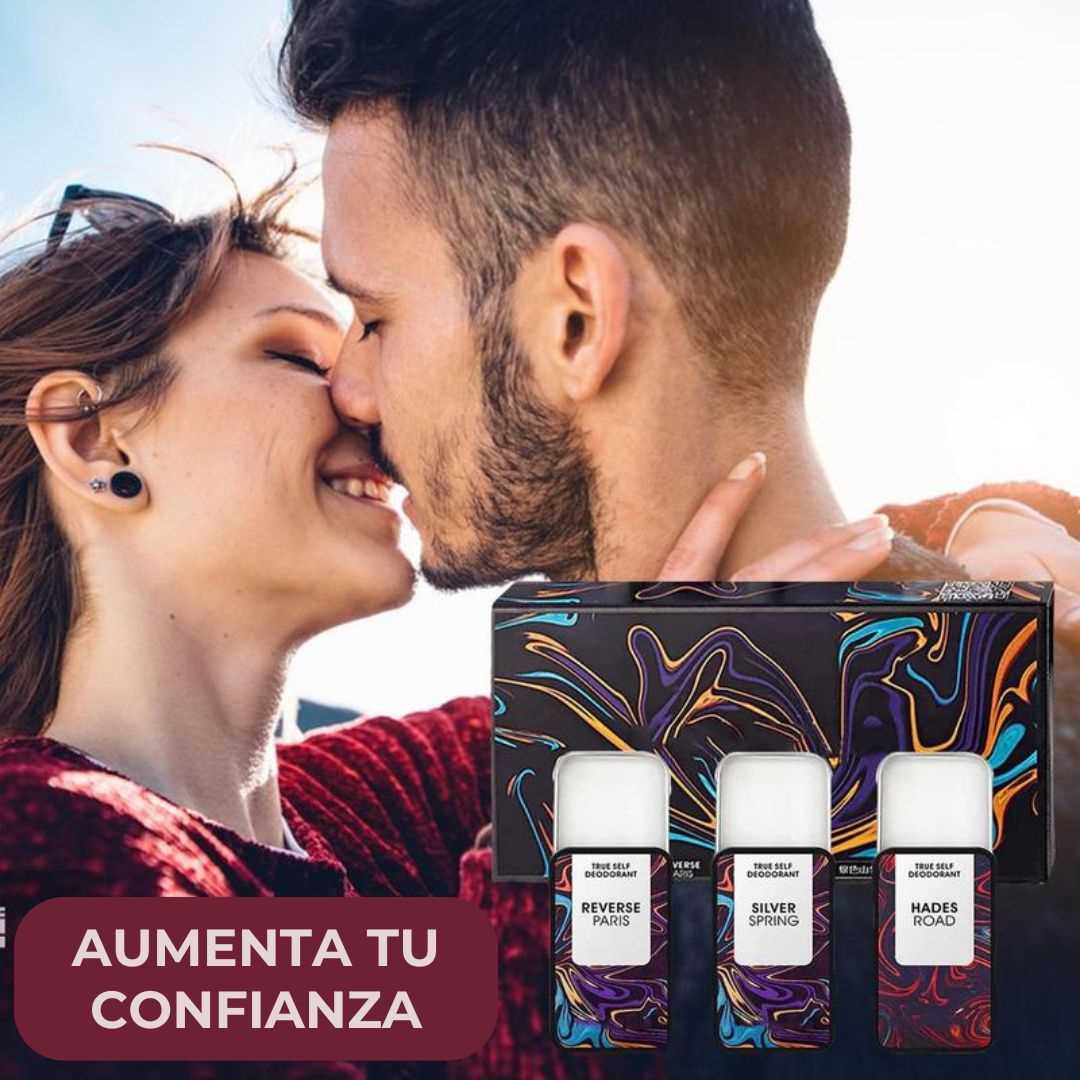 Set 3 Perfumes Desodorantes Unisex con Feromonas para Volverte Irresistible