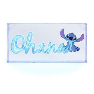 Stitch Ohana Light Officially Licensed Lilo and Stitch Lamp, Disney Collectible Gift, LED Bedside Table Bedroom Night Light Decor | Paladone