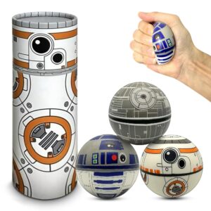StarWar Squishy Balls Set - Stress Ball for Kids and Adults, Stress Relief Fidget Use for Play/ Decor/ Help Relieve Stress/ Improve Concentation and Focus [Super Soft -BB8 Box]