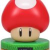 Paladone Super Mario Bros - Reloj despertador digital de hongos con sonido de juego encendido y brillo de luz nocturna, lámpara Nintendo con licencia para dormitorio infantil y mesita de noche