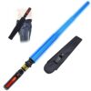 Gianby Light Up Saber for Kids, Blue Lightsaber with FX Sound, Expandable Light Swords Set for Galaxy War Fighter Warriors, Halloween Dress Up Parties (with Belt Clip)