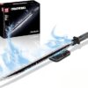 Mould King 10138 Lightsaber Building Toy, Darks Sword Glows Saber Dueling with Stand, Anime Cosplay Swords Building Set for Age 14+/Adults Collection Enthusiasts-885+ Pieces