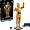 LEGO Star Wars C-3PO Buildable Droid Figure, Build and Display Model with C-3PO Minifigure, Star Wars Collectible for Home or Office Décor, Nostalgic Gift Idea for Adults, Fans or Collectors, 75398